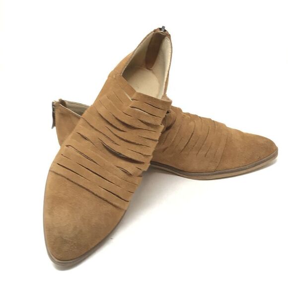 Chinese Laundry Womens Size 6 Cognac Brown Slip On Ankle Booties Boot Boho Shies - Picture 6 of 8